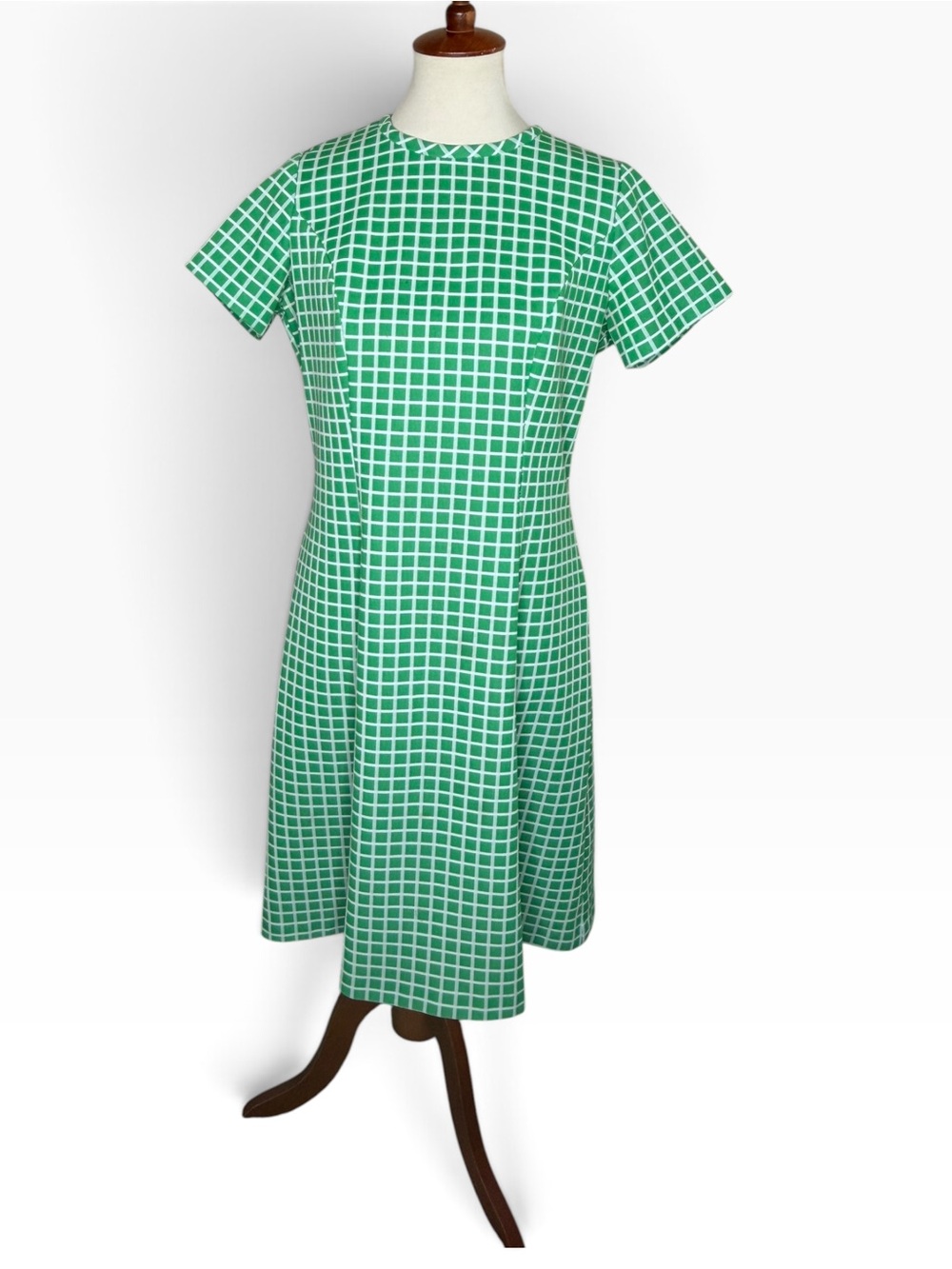 Vintage 60/70s Grid Mod Dress